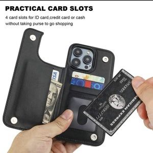 Leather Phone Case With Card Holder